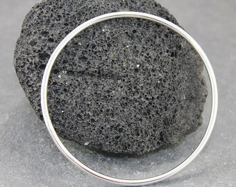 BASIC, Customized SilverBangle, Personalized Bracelet, Cuff, Sterling Silver, for men, man