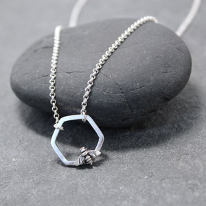 BEE MINE Necklace,Sterling Silver