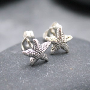 STARFISH cartilage stud, earring, piercing, nose, sterling, silver, Post, 925, Modern, Tiny