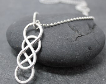 DOUBLE INFINITY Necklace for men