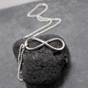 INFINITY necklace for MEN, Sterling silver infinity necklace, 925 infinity, Silver infinity image 4