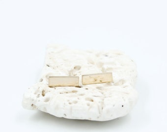 14K Solid Gold BAR Earrings, Post, Studs, 14k Goldfilled, sterling silver