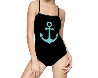 Maillot de bain une pièce pour femmes Anchor (AOP)