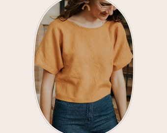 Simple Women's Sewing Pattern - The Heather Top