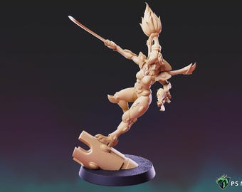 Elfos Espaciales - Fantasmas Lamentables x 5 / modelos de 28 mm para juegos de guerra de ciencia ficción OPR y Grimdark / PS Miniatures