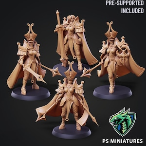 Divine Widows - Sactum Gaurdians Selectie van 5 | 28 mm-modellen voor Sci-FI-wargames OPR en Grimdark | PS-miniaturen