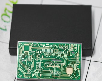 Circuit Board Business Card Case , Software Developer Programmer  Computer Geek  Science Electrical Engineer Dad Birthday  ,Fathers Day Gift