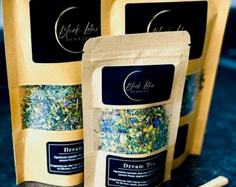 Black Lotus Herbals Dream Tea, dream tea, sleep, insomnia, rest, vivid dreams, lucid dreams