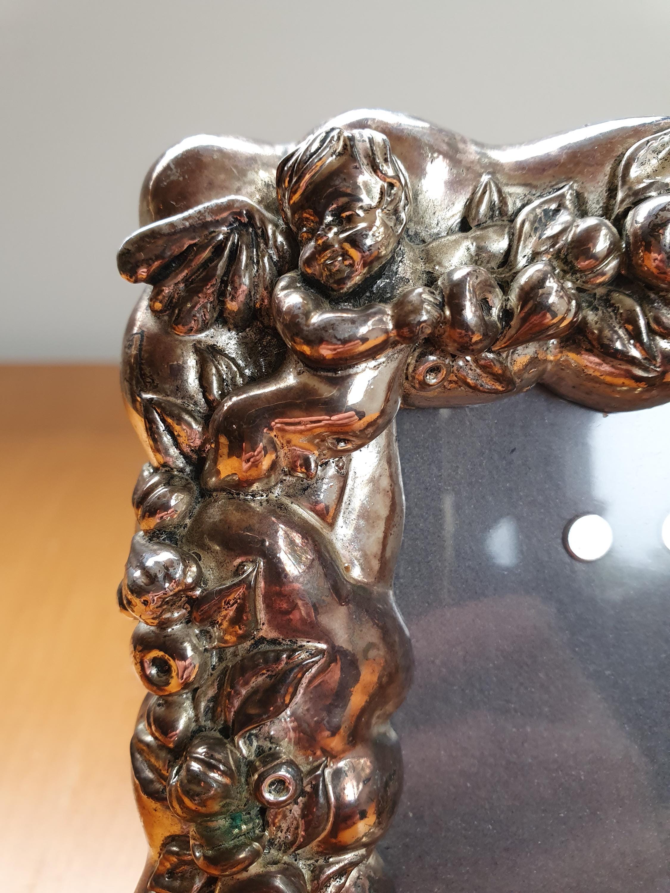 【超希少】ANGEL TOREN - VISLUMBRA Vintage 90s 3D Silver Cherub Angel Frame - Etsy