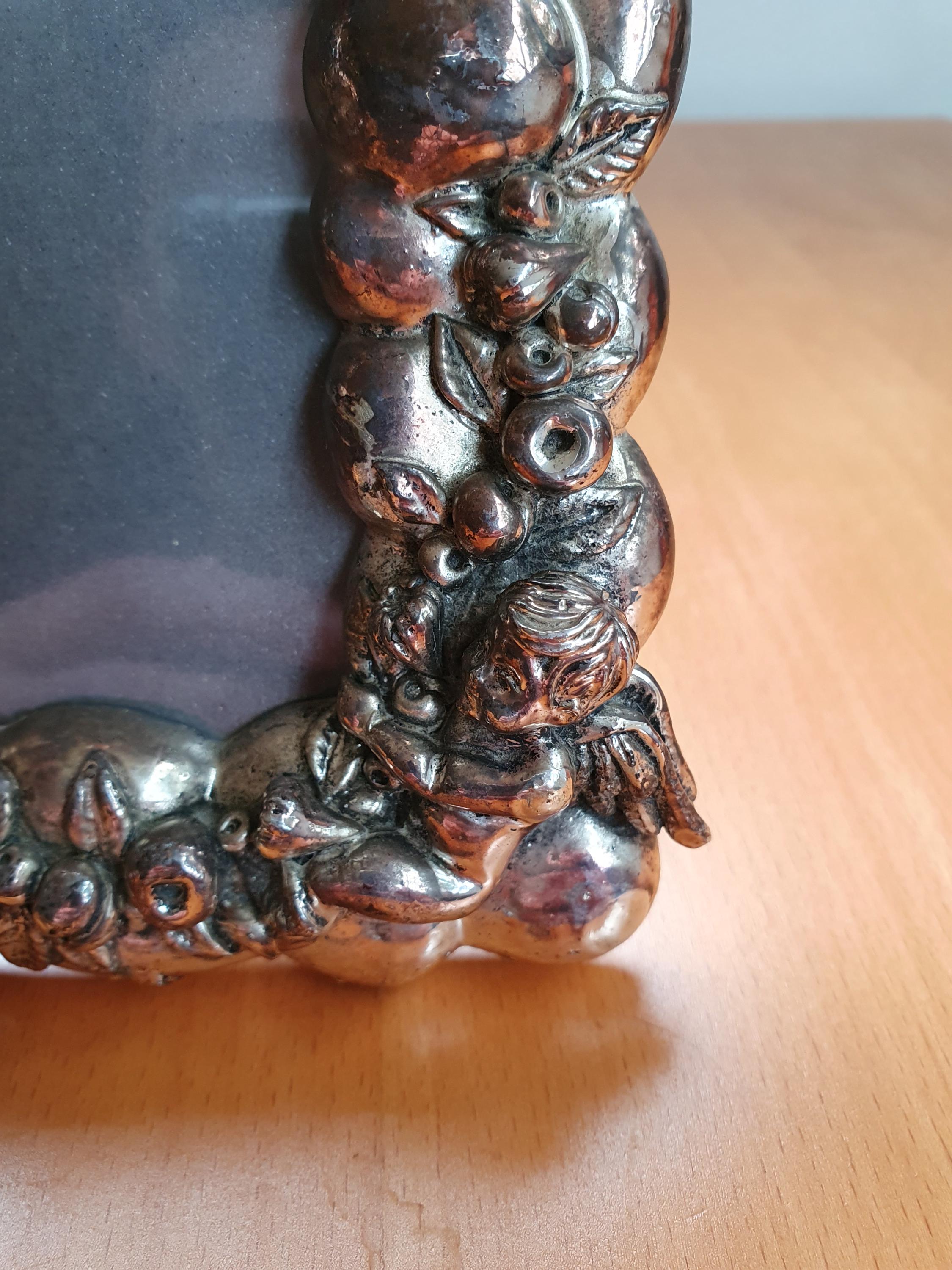 Vintage 90s 3D Silver Cherub Angel Frame - Etsy