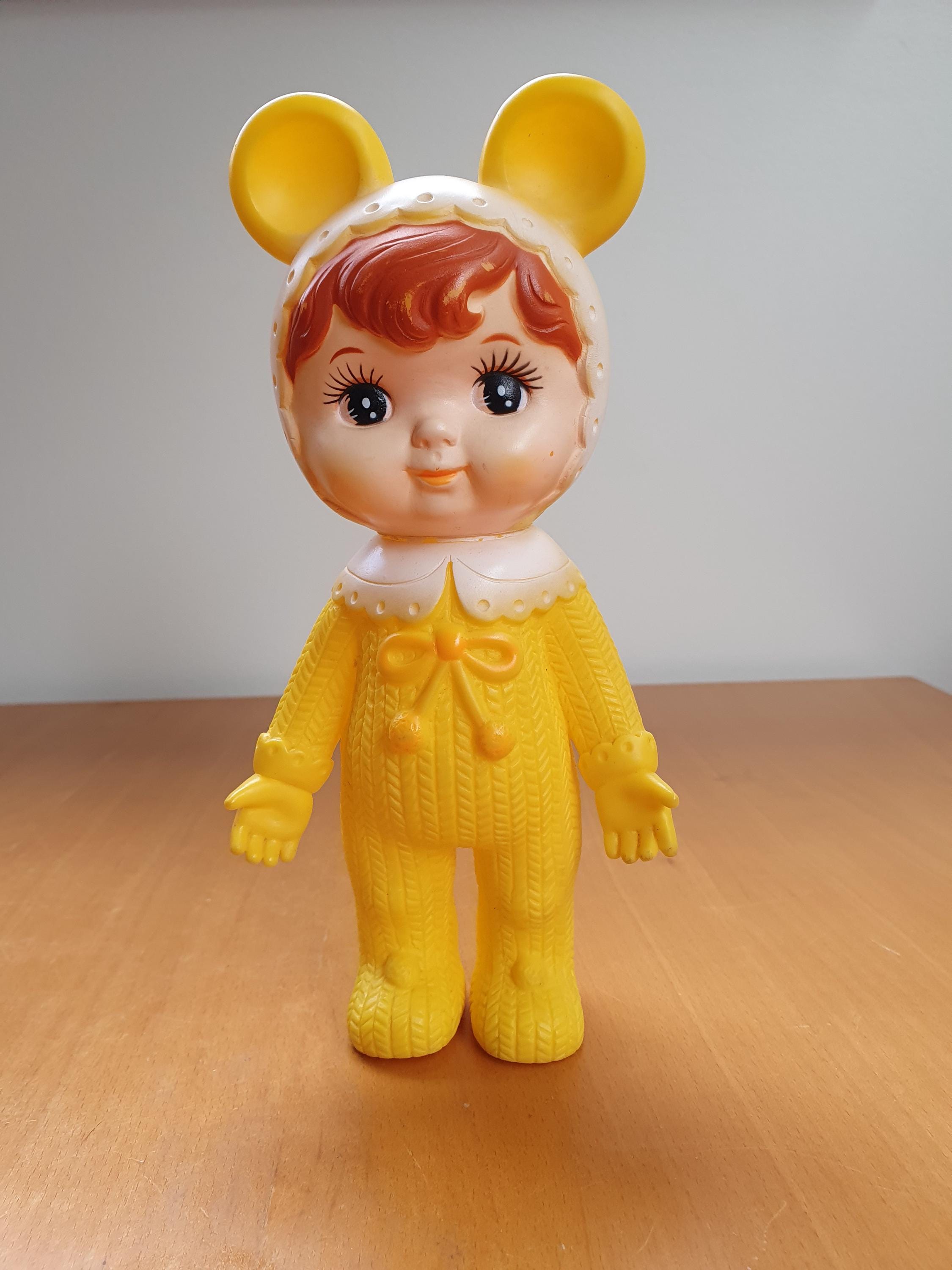 ヴィンテージ 70年代 こだま産業 チャーミーちゃん 黄色いプラスチック