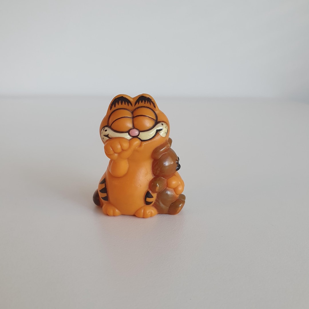 Vintage 1981 Mini Garfield and Pooky Figurine - Etsy
