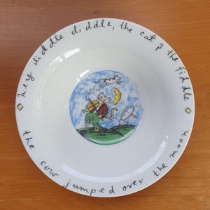 Hey Diddle Diddle Skye Rogers Kids Collectable Bowl. Australian Made