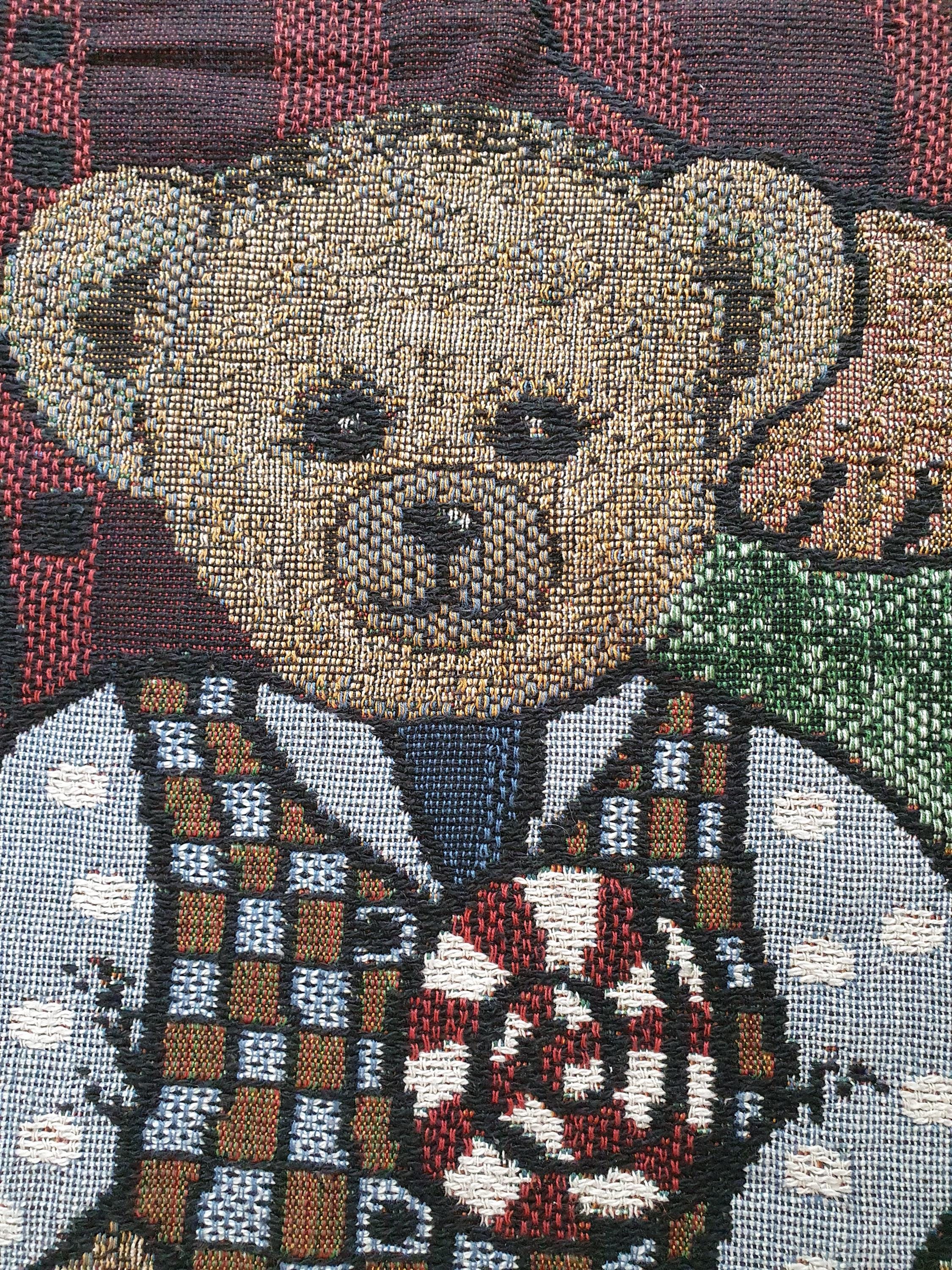 Vintage 90s Teddy Bear Family Cotton Woven Blanket With Tassels - Etsy