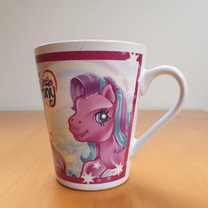 Taza de cerámica vintage de My Little Pony