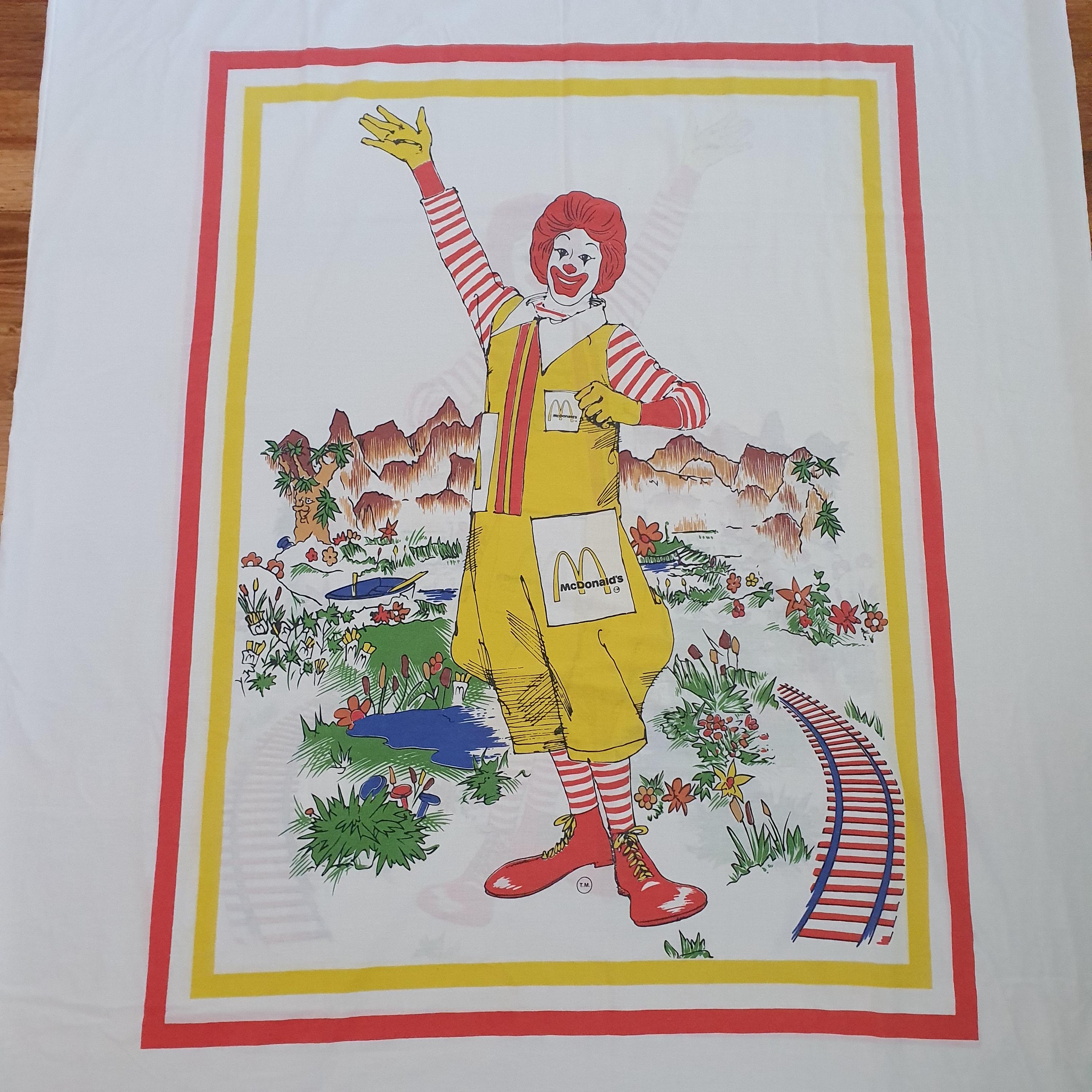 Vintage 90s Ronald Mcdonald's Single Bed Duvet Cover - Etsy
