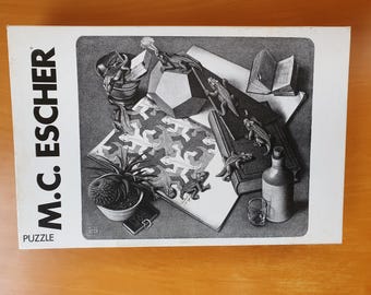 Vintage 70's M.C. Escher Jigsaw Puzzle Collection Concave / Convex