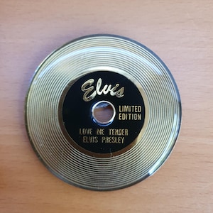 Elvis Presley Love Me Tender Record Fridge Magnet