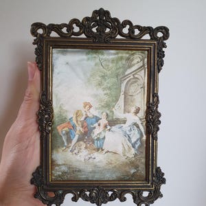 Vintage messing Italiaans sierlijke metalen lijst