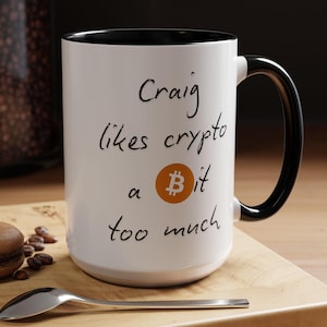 Custom Bitcoin Mug, Personalized Crypto Cup, Cryptocurrency Gift, Crypto Enthusiast Mug, Bitcoin Lover Mug, Funny Crypto Mug, Shiba Inu Pepe