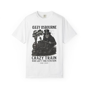 Ozzy Osbourne RIP T-shirt, Music Tee, 90s Nostalgia Shirt, RIP OZZY, Crazy Train