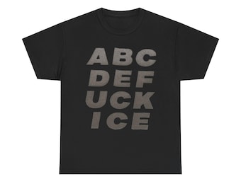 Anti-ICE-Protest-T-Shirt | T-Shirt mit auffälliger Typografie
