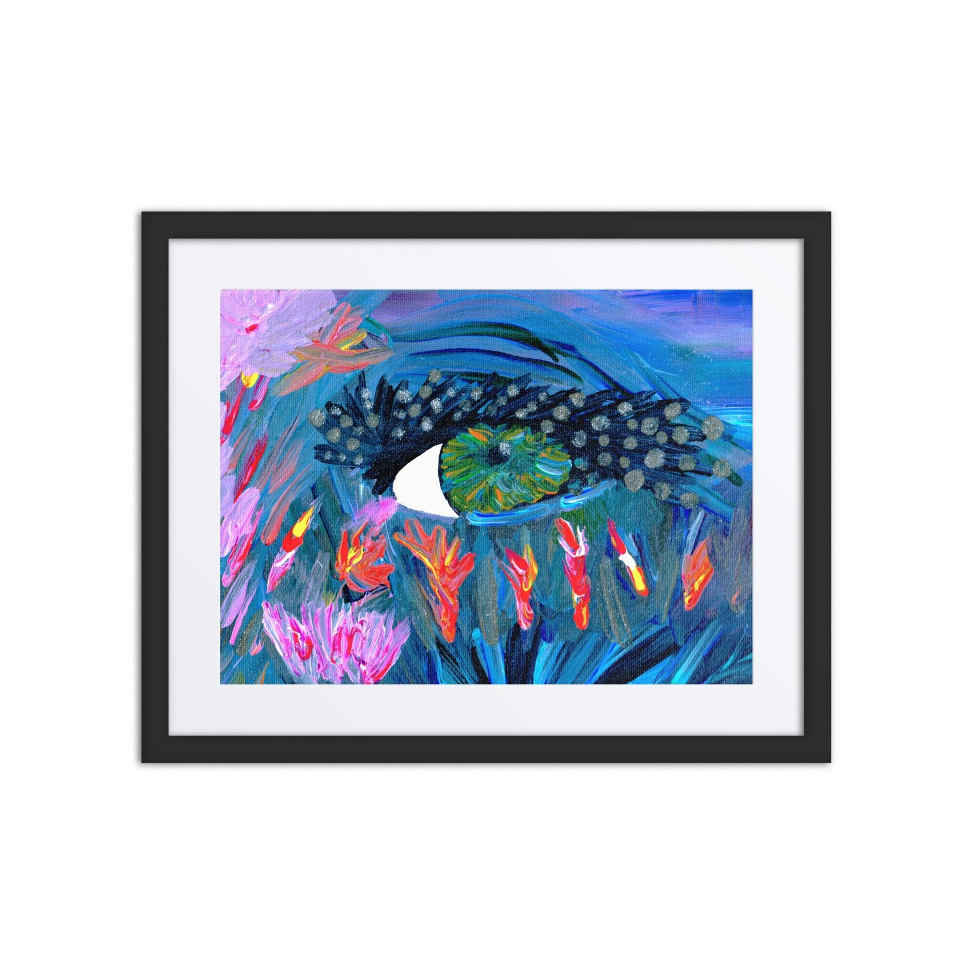 Surreal Eye Art Print - Cosmic Garden, Mystical Vision - Etsy