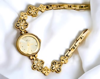 Reloj de oro vintage, reloj delicado, reloj de estilo vintage, reloj de oro delicado, reloj de oro para mujer, reloj de oro/plata, regalo minimalista para ella