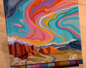 Canyon Road. Abstract landscape.