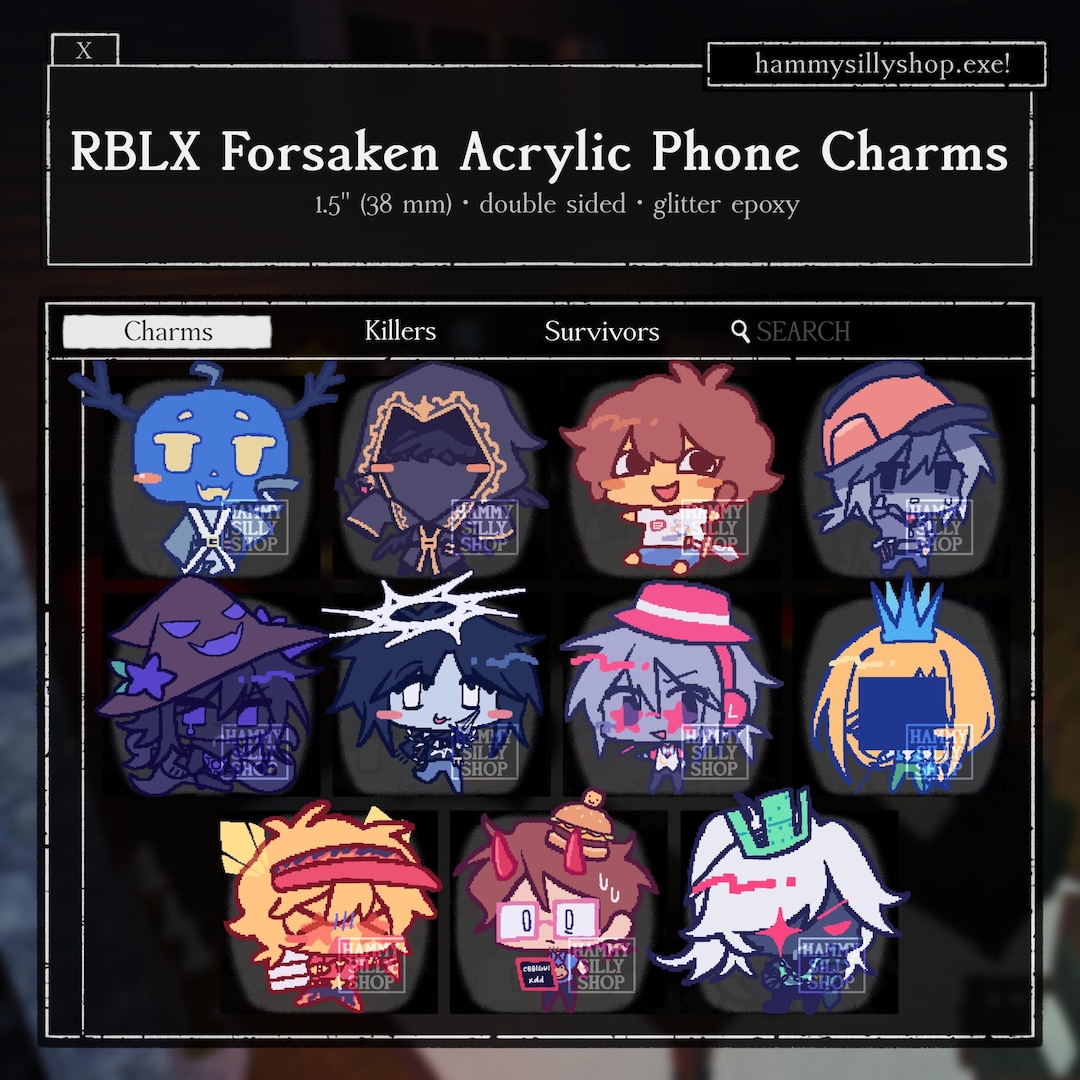 RBLX Forsaken Phone Charms - Etsy