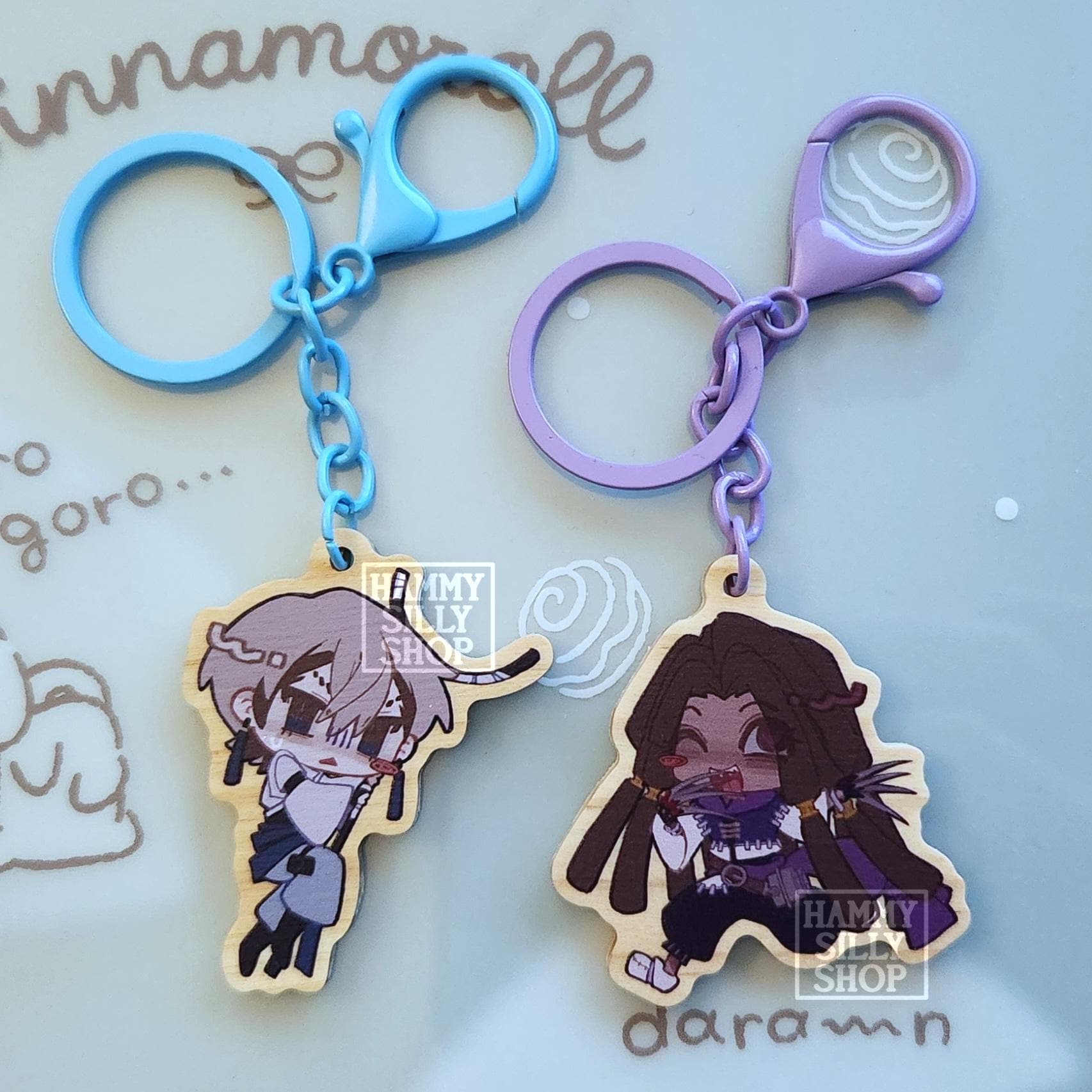 Zanka Keychain Gachiakuta Zanka & Jabber Wood Keychains - Etsy