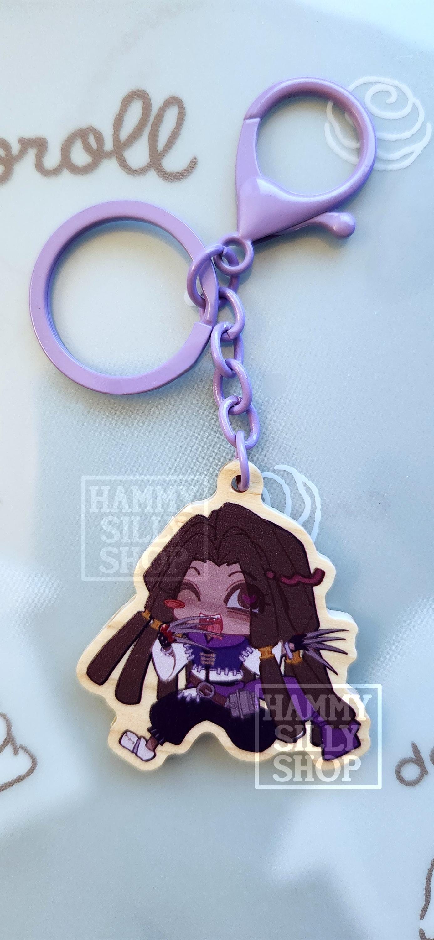 Zanka Keychain Gachiakuta Zanka & Jabber Wood Keychains - Etsy