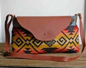 Nina Leather Flap Bag in Coyote Butte Pattern