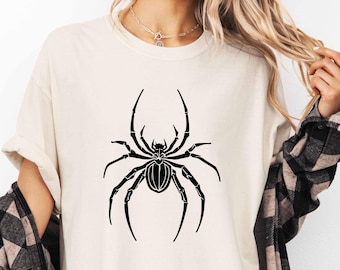 Comfort Colors Vintage 90s Spider T-Shirt, Retro Spider Shirt, Spider Graphic Shirt, Pump Cover Gothic Spider Tee, Grunge Tee,Gift For Woman