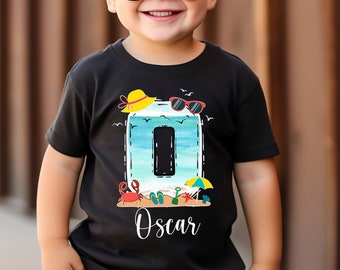 Custom Kids Beach T-Shirt, Kids Shirts For Summer Time, Custom Children Vacation Shirt, Matching Summer Shirt, Gift For Summer, Beach Tee