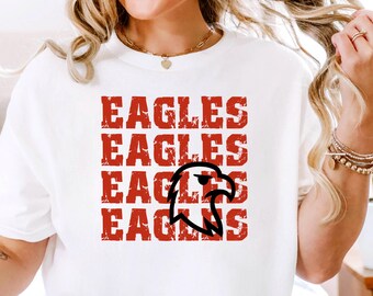 Team Mascot Shirt, Eagles Team Shirt, Eagles Football Shirt, Eagles Fan Tee, Eagles School Shirt, Eagles School Spirit, Eagle Mascot Shirt