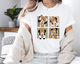 Leopard Minnie Mouse T-Shirt, Disney Safari Shirt, Animal Kingdom Shirt, Funny Disneyland Shirt, Disney Girls Trip Shirt, Magic Kingdom Tee