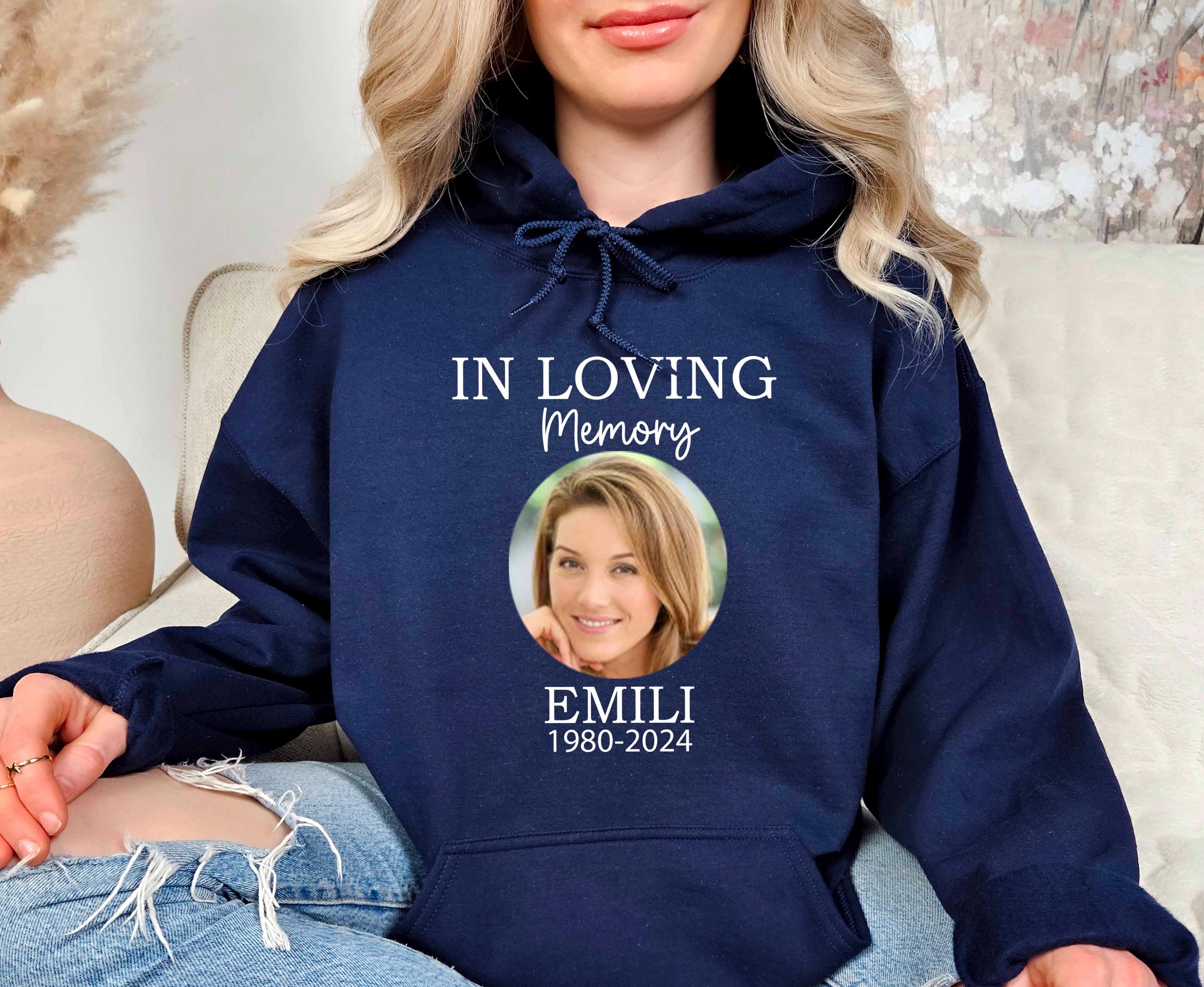In Loving Memory Hoodie, Custom Funeral Hoodie, Rest in Peace Hoodie