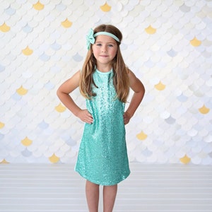Beautiful Sequin Party Dress, Hot Party Dress, Green Sequin Club