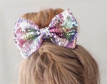 Messy Sequins dazzling Bow Hair Clip Lemon Messy Sequins dazzling Bow Hair Clip Lemon