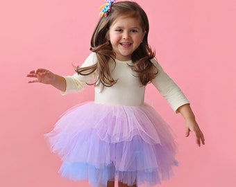 Tulle Flower Girl Dress - Princess Birthday Outfits, Fluffy Party Dress for Special Occasions, Gift for Girls, Twirl-Worthy Flower Girl