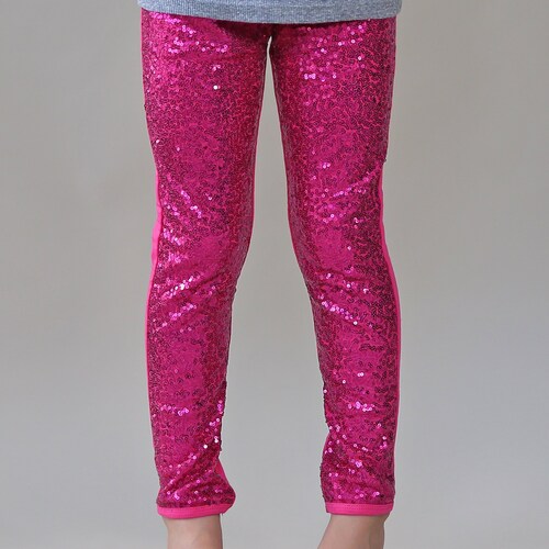 Hot Pink Sequin Pants Hot Pink Leggings 