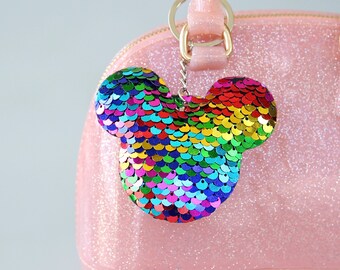 Details about / Mermaid Keychain Sequins Keyring Glitter Jewelry Decorative Beautiful QK