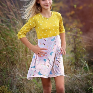 A-Line Dress - Girls Dress - Twirly Dress - Birthday Dress - Party Dress - Pink and Orange Tiger Dress