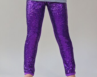 girls sequin leggings