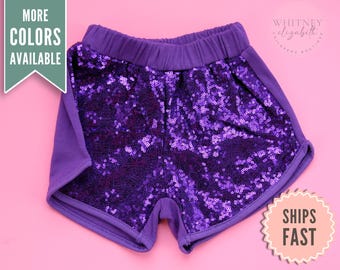 Pailletten-Shorts für Mädchen, Schein-Tanz-Shorts, Glitzer-Cheer-Shorts, Regenbogen-Pailletten-Shorts, Kleinkind-Geburtstags-Shorts, Sommer-Mädchen-Kleidung