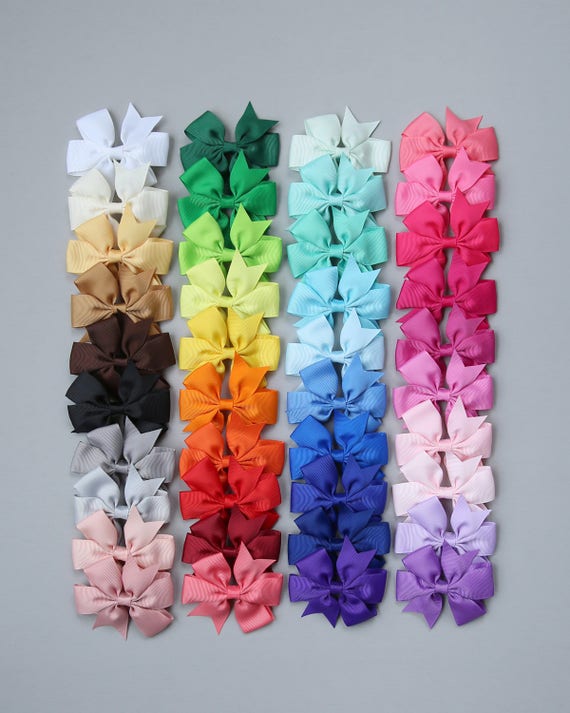 Bows & hair clips Colorful Hair Accessories Set Handmade Hair Bow Set, Girls Grosgrain Ribbon Accessories  main image 2