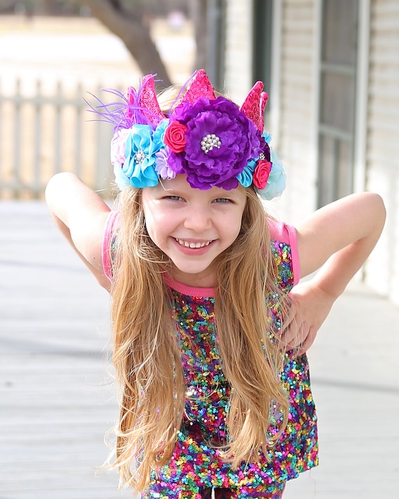 その他 Meadow Flower sequin crown Meadow Headpiece in Green