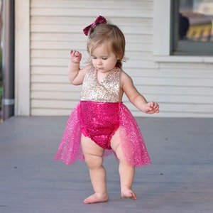 Rose Gold Sequin Romper - Etsy