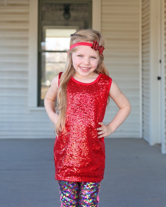 Red sequin hotsell shift dress